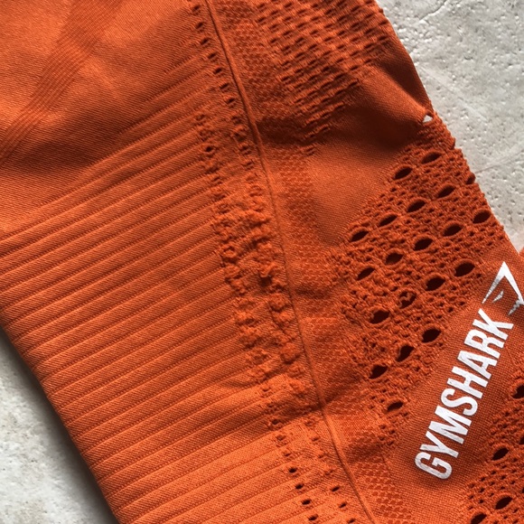 Gymshark flawless knit leggings size medium in orange - Picture 3 of 5